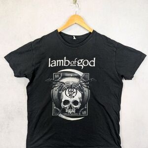 Lamb of God Skull Graphic Band T Shirt Black Men’s Size XL